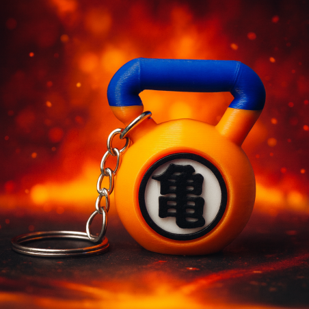 Llavero Kettlebell Dragon Ball Kame | Accesorio friki fitness