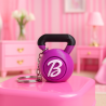 Llavero Kettlebell Estilo Barbie | Rosa Fitness 6 cm | Accesorio Gym