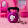 Llavero Kettlebell Estilo Barbie | Rosa Fitness 6 cm | Accesorio Gym